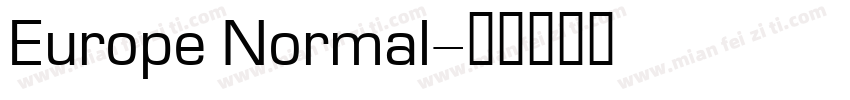 Europe Normal字体转换